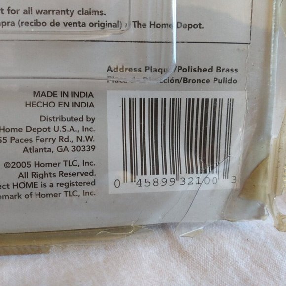 New Polished Brass Perfect Home Address Plaque 1-5 Numbers - Picture 5 of 7